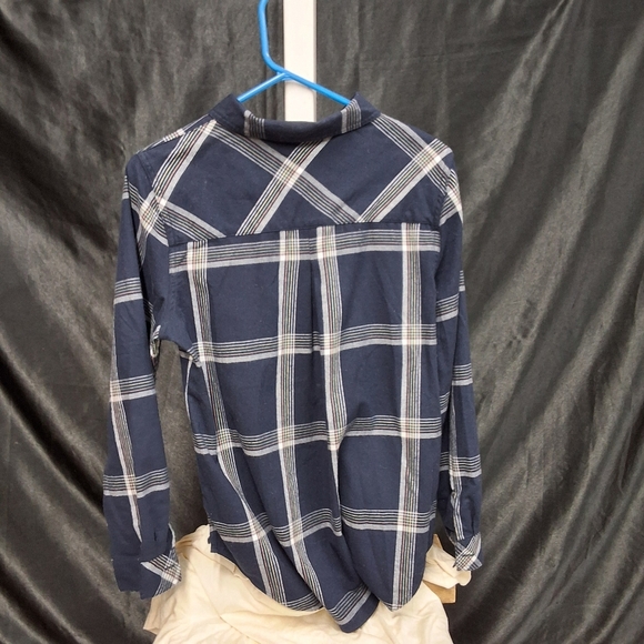 Christopher & Banks Plaid Color Long Sleeve T Shirt  Size Medium - Picture 6 of 12